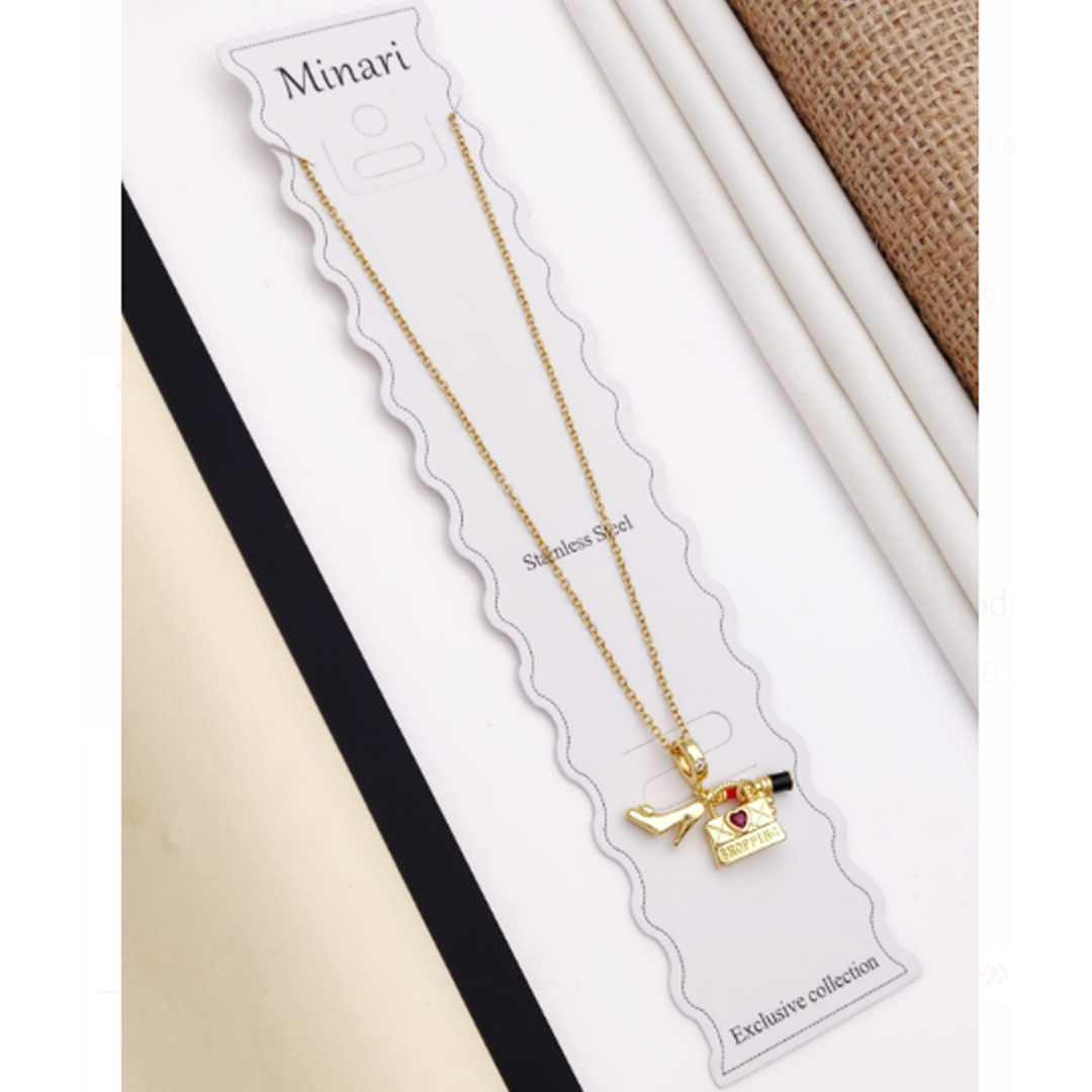 Anti Tarnish Mix Pendant Necklace