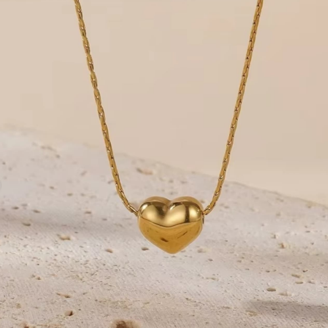 Anti Tarnish Necklace - Plain Heart