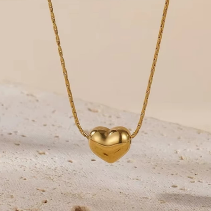 Anti Tarnish Necklace - Plain Heart