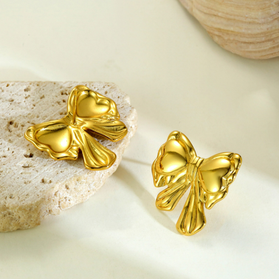 Anti Tarnish Bow Earrings