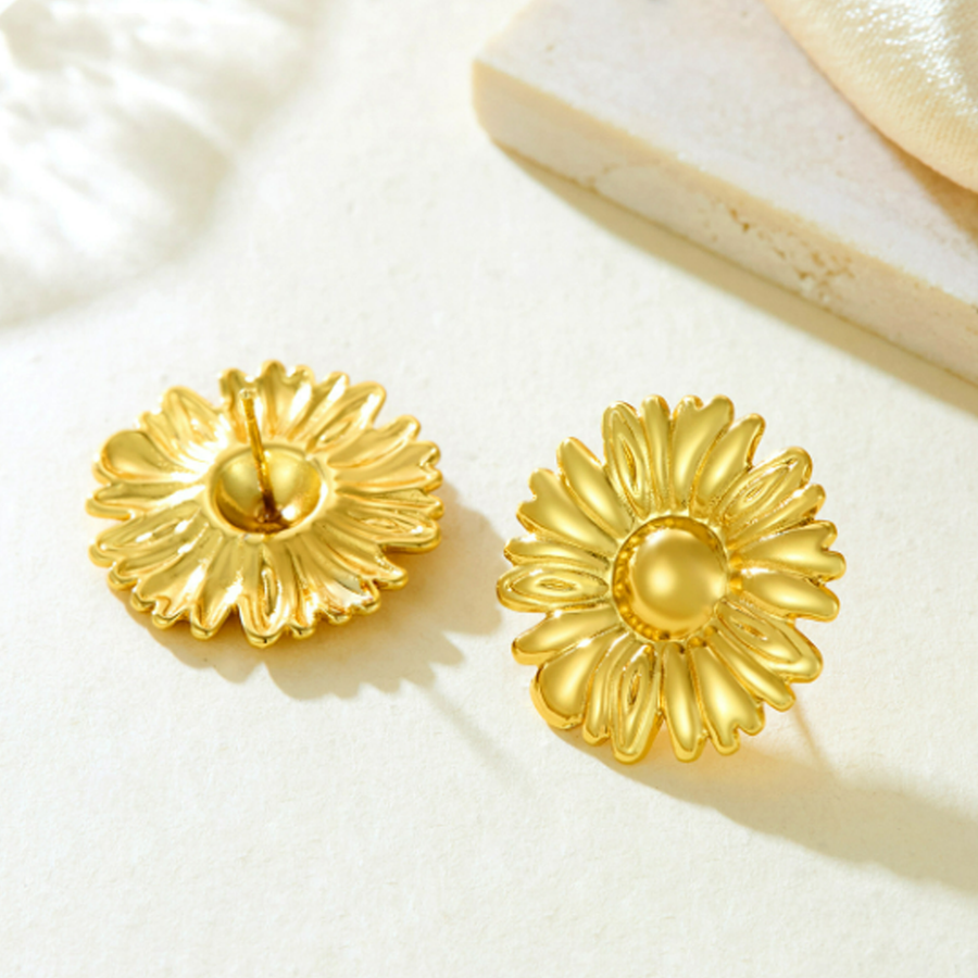 Anti Tarnish Flower Dense Earrings