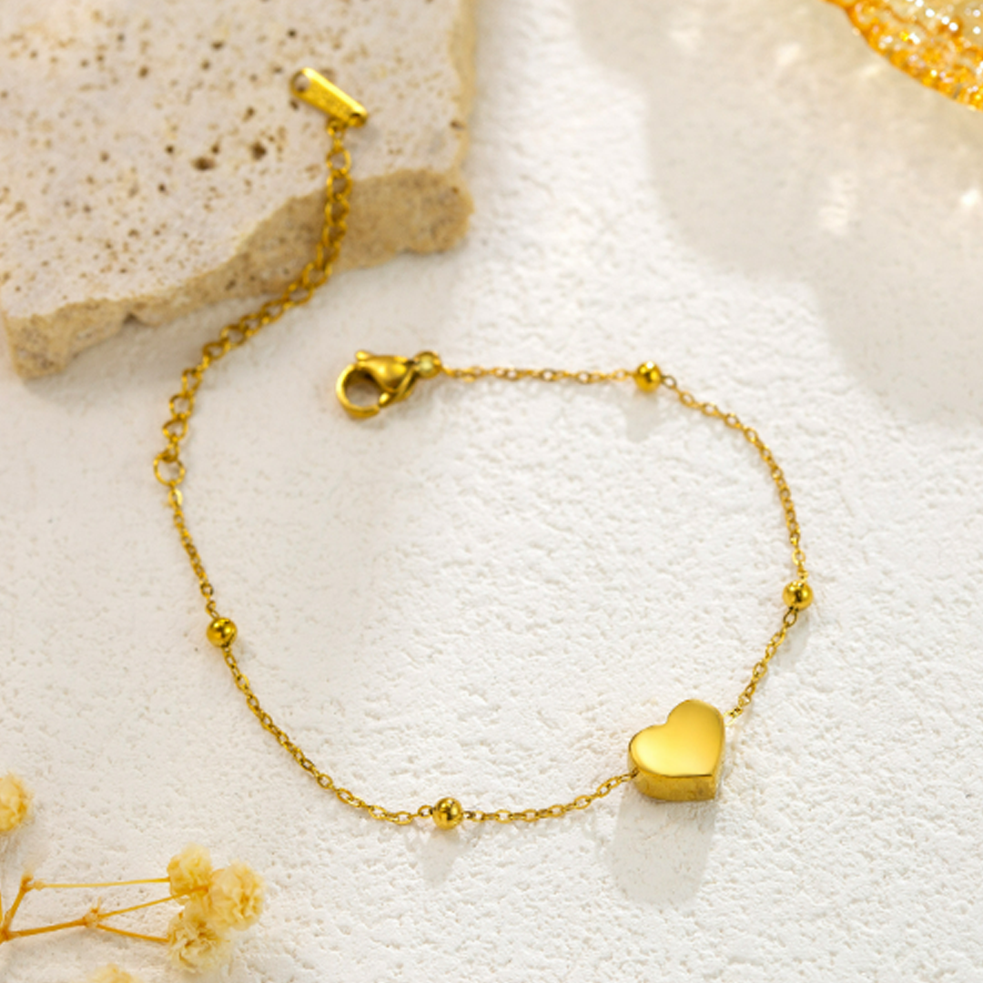 Bracelet - Anti Tarnish - Heart