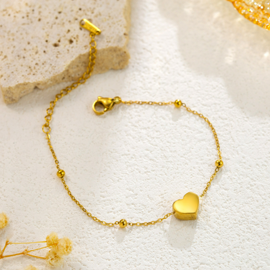 Bracelet - Anti Tarnish - Heart