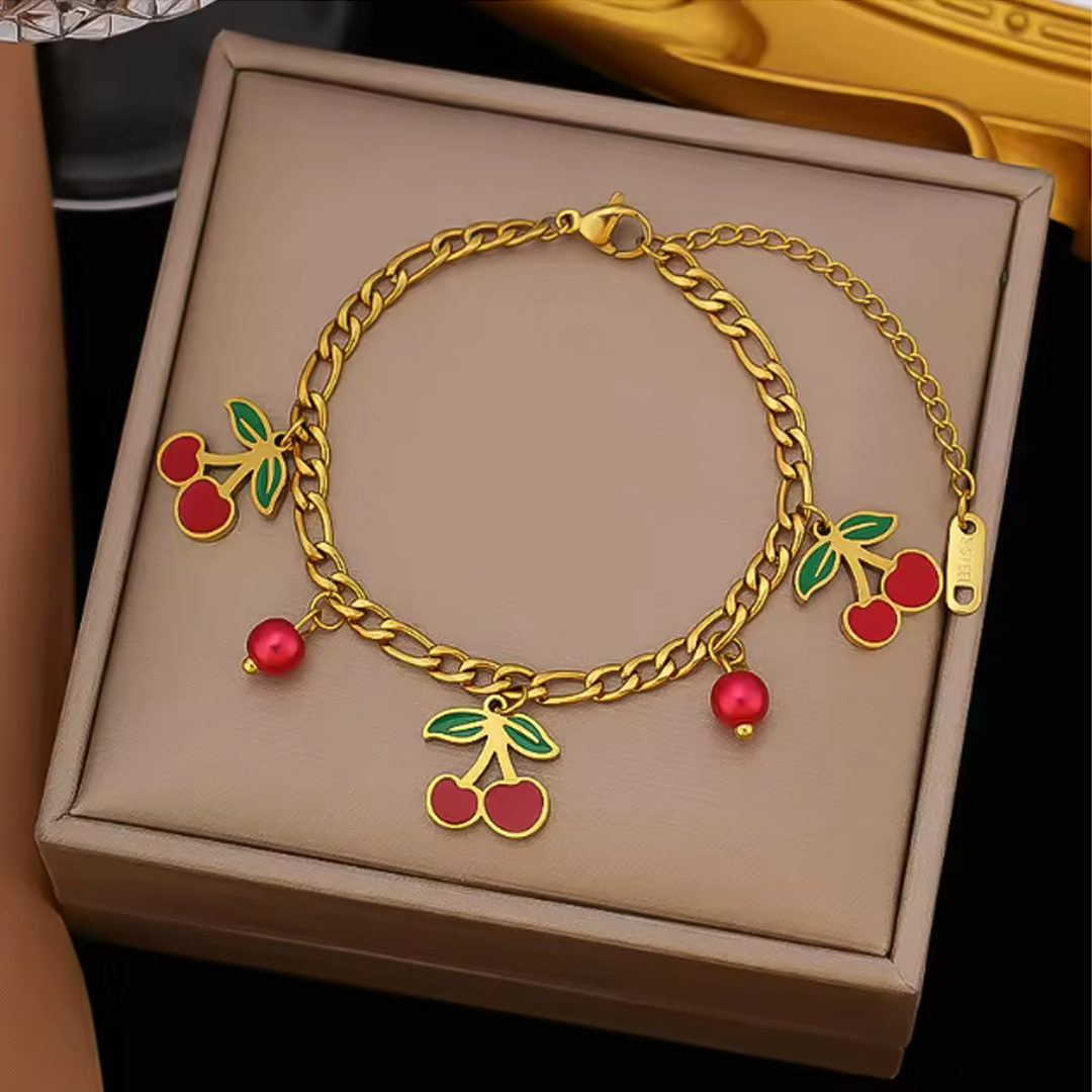Bracelet - Anti Tarnish - Cherry