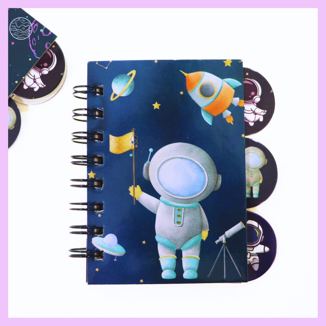 Flag themed space A6 mini diary