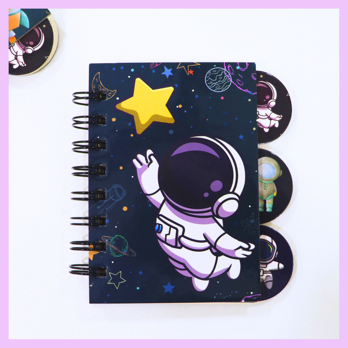 Star themed space A6 mini diary