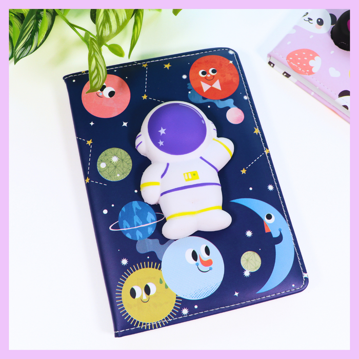 Space-themed squishy diary