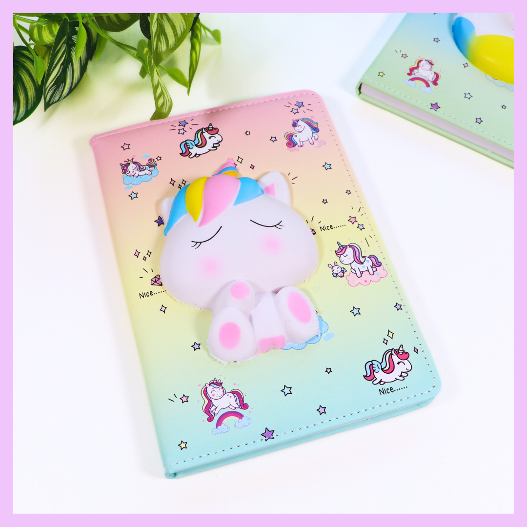 Baby unicorn squishy diary