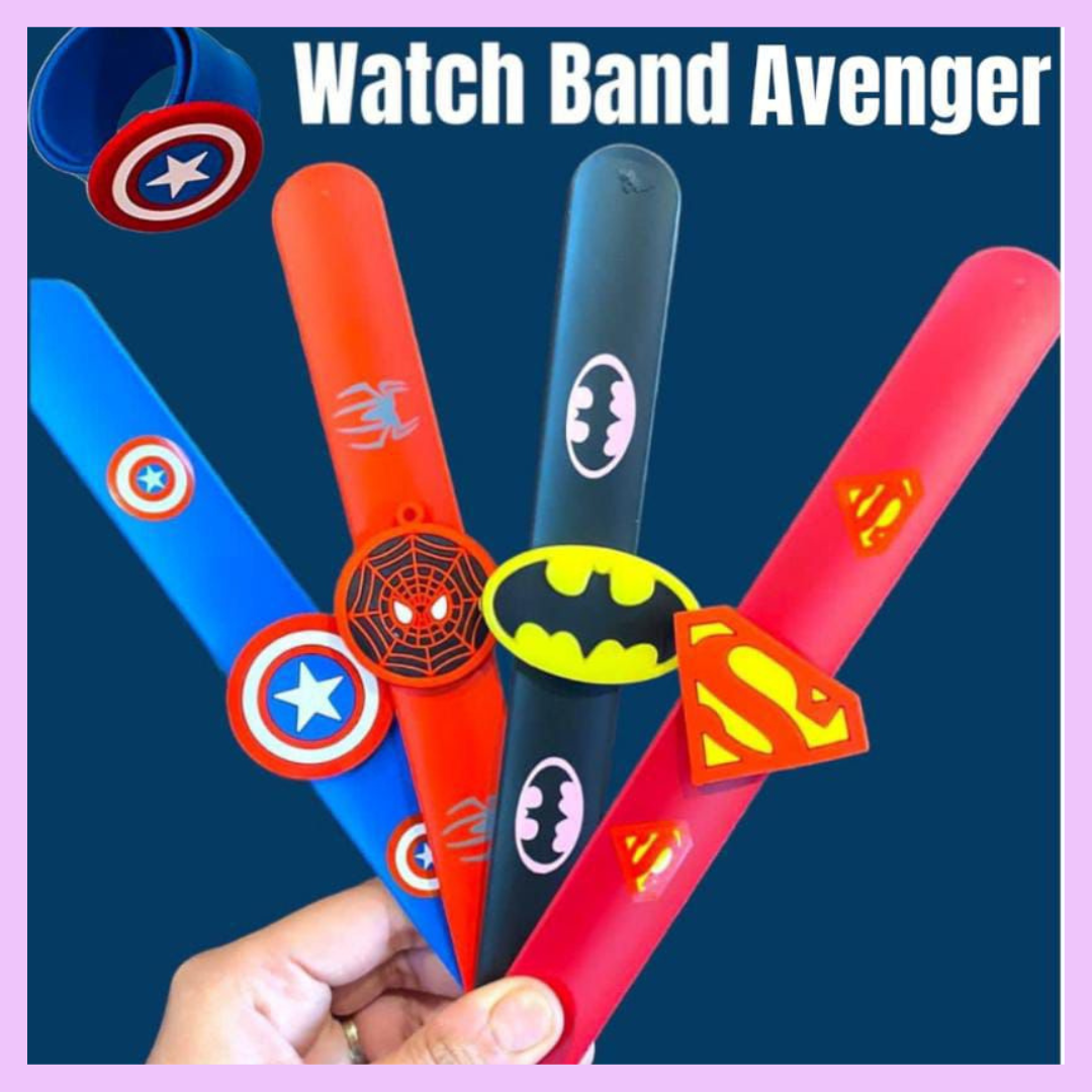 Wristband Avengers_Captain America & Batman & Spiderman & Superman