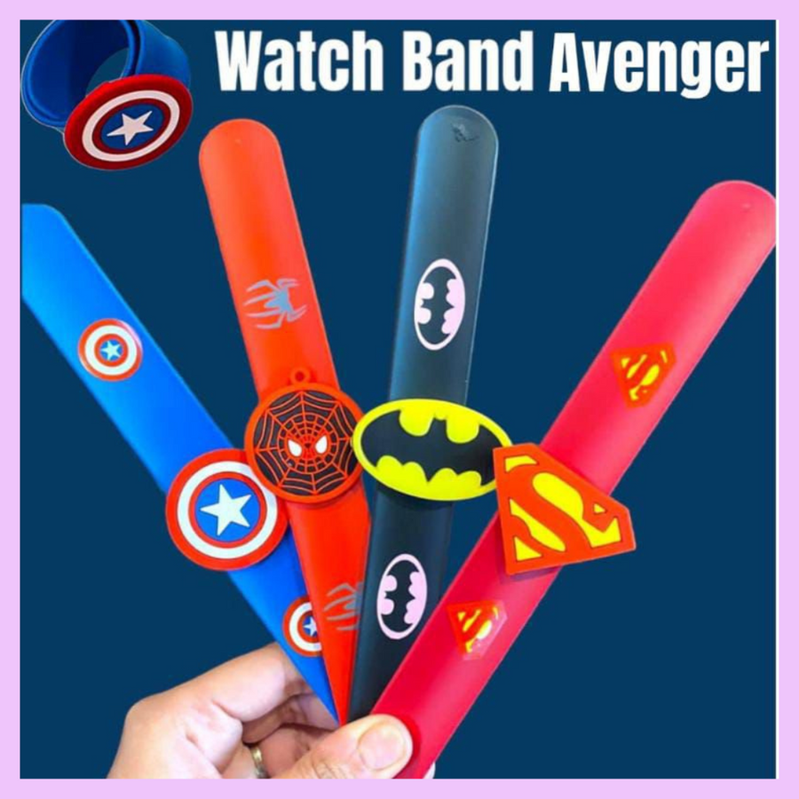 Wristband Avengers_Captain America & Batman & Spiderman & Superman