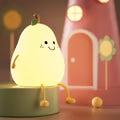 Silicone pear night lamp