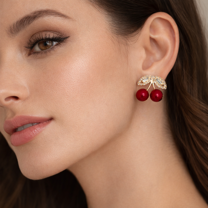 Cherry Stone Earing