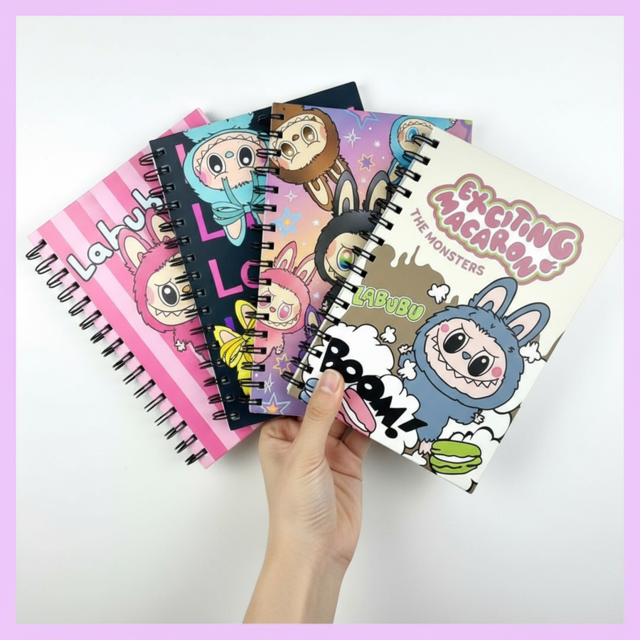 A5 Spiral Diary Labubu with character cover