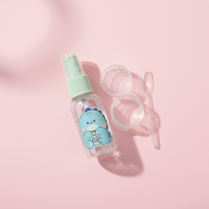 Pastel Travel Kit  1 Spray Bottle 2 Container 1 Spatula