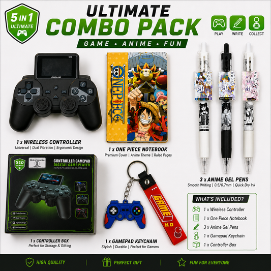 Ultimate Gamer & Anime Combo Pack 🎮✨